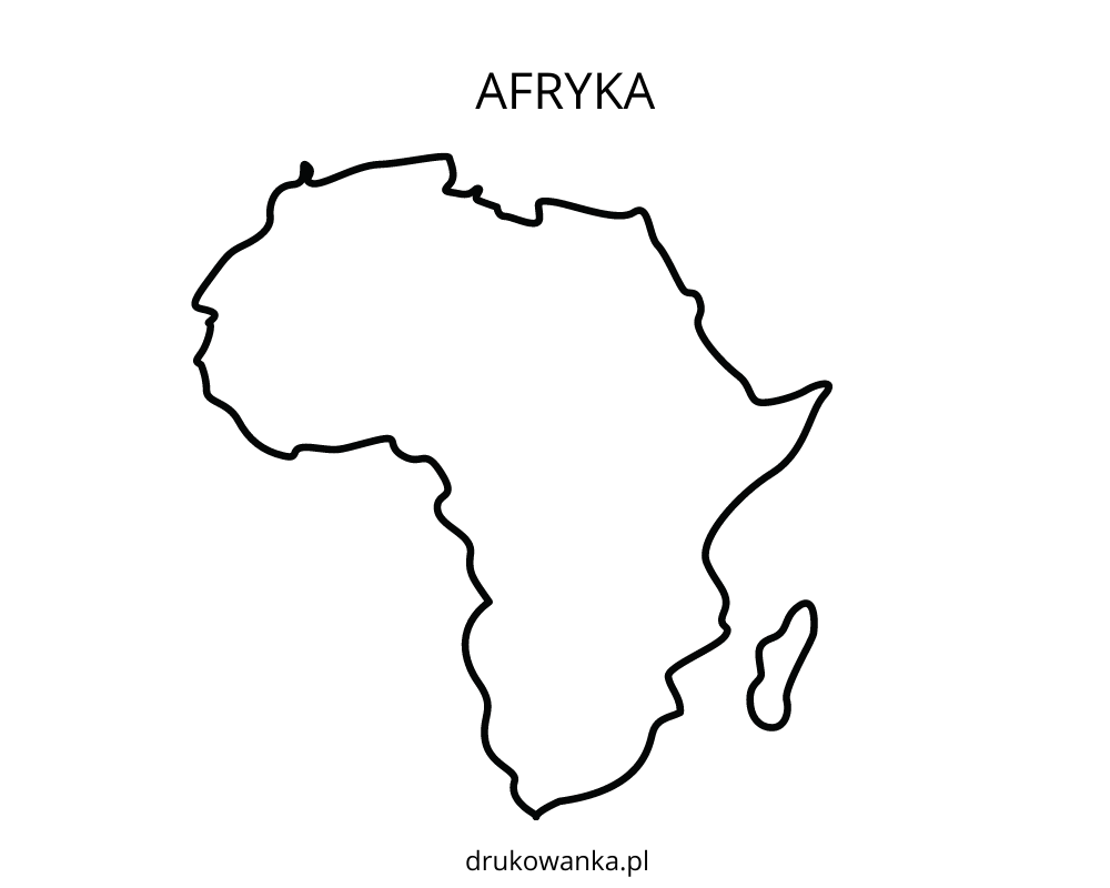 grafika kontury Afryki
