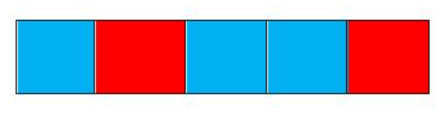 grafika czerwone i niebieskie kwadraty