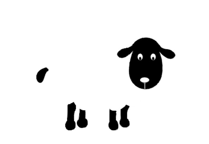 grafika owieczka do stemplowania