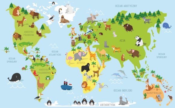 grafika mapa świata